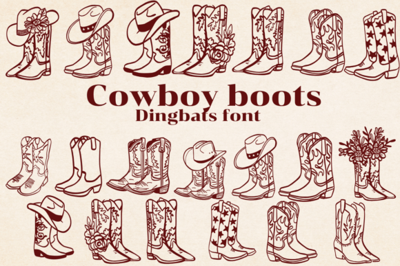Adding Western Flair: The Cowboy Boots Typeface