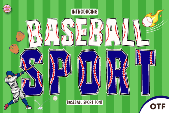 Baseball Sport: The Energetic Typeface for Team Spirit