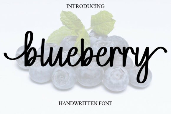 Blueberry: The Tall, Playful Font That Brings Heart to Your Designs