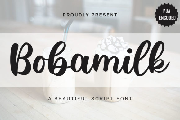 Bobamilk: A Handwritten Font for Luxurious Branding