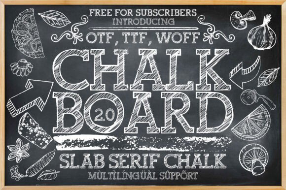Chalkboard 2.0: The Slab Serif Font with Handmade Charm