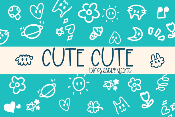 Cute Cute: The Sketch-Style Dingbats Font for Creative Projects