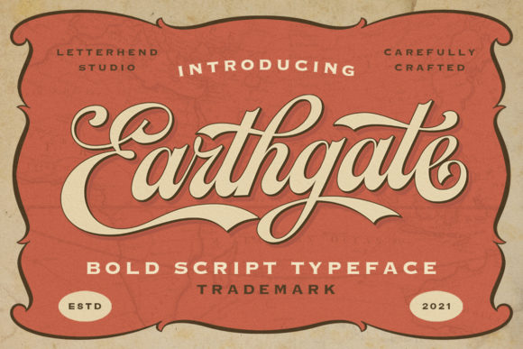 Earthgate: A Handwritten Font for Bold, Retro-Inspired Design
