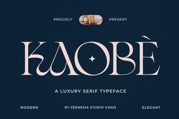 Kaobe: A Serif Font That Marries Classic Elegance with Modern Charm