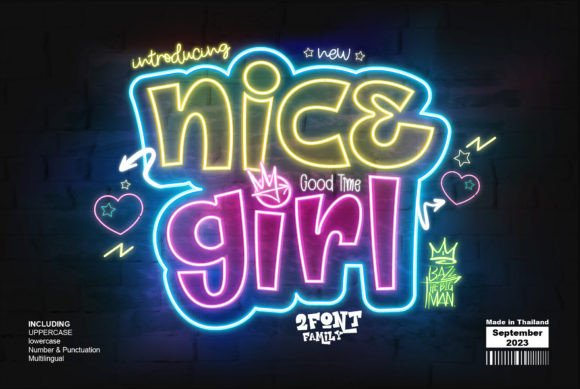 Nice Girl: The Bold Display Font for Modern Creatives