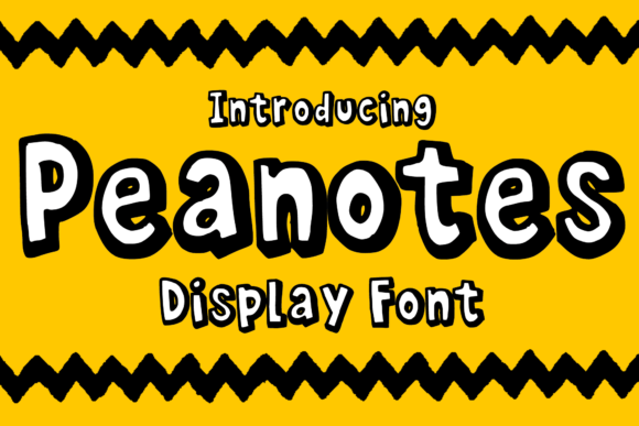Peanotes: A Nostalgic Font for Modern Creations
