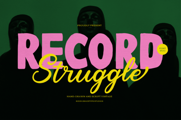Record Struggle: A Bold Font Duo for Authentic Branding