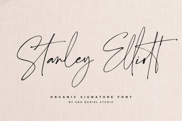 Stanley Elliott: The Organic Signature Font for Authentic Design