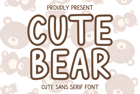 The Handwritten Charm of the Cute Bear Typeface