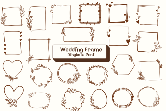 Wedding Frame: Elevating Designs with Hand-Drawn Charm